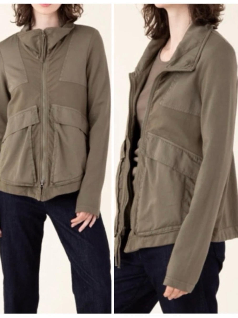 Prairie Underground Jacket Organic Cotton Workwear Blogger Barn Boho Small Coat - Picture 2 of 13